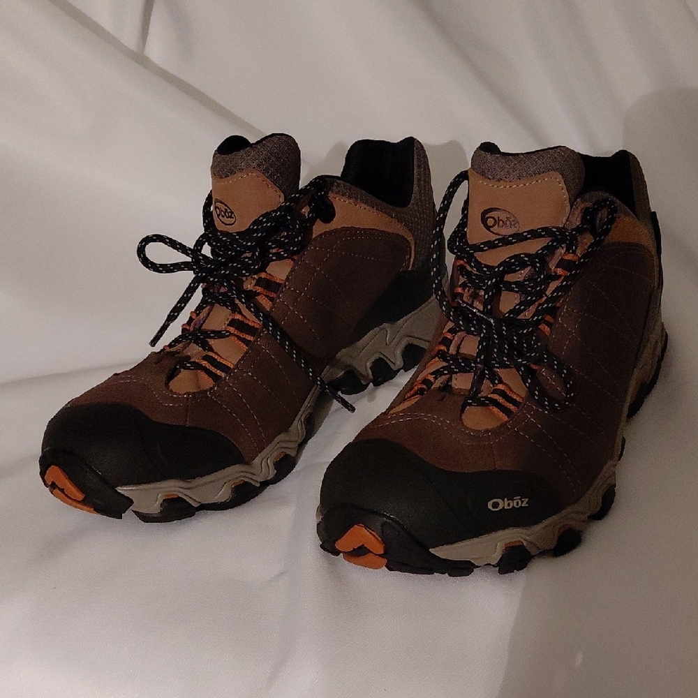 Men's Brown Hiking Boots - Durable Trail Shoes - Picture 2 of 4